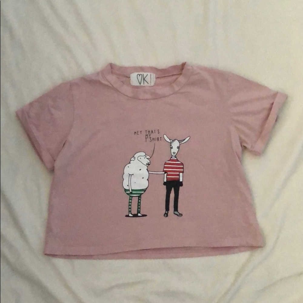 Pink Crop Top